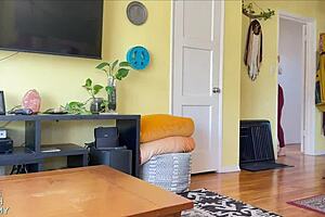 Caught stepmom watches porn then hates fucking big cock with jerking off