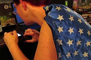 Wow, busty wife gives intense blowjob to mature husband!