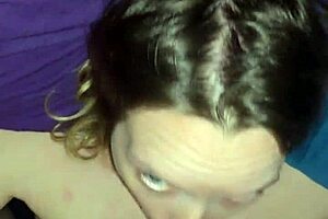 Milf receives facial after face fucking with ball licking and cumshot