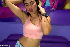 this is luna, the new latina milf with big natural tits on live