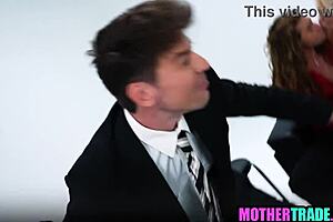 stepmom and stepson engage in taboo foursome sex on tv show