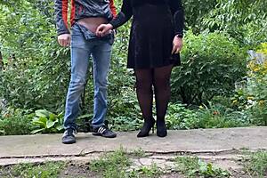 Big Ass Cougar Fulfills Male Pervert's Secret Desire