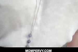 fucking my blonde chubby step mom in kitchen doggystyle 😈