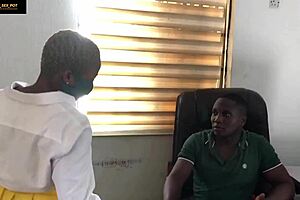 Naughty student seducing teacher for fucking in office?