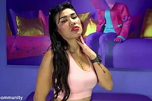 this is luna, the new latina milf with big natural tits on live