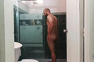 My Stepbrother's Cock Hardens Seeing Me Clean 😍