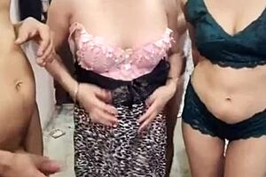 whoa, desi family foursome with wife and mother-in-law swapping deepthroat and doggystyle 😈
