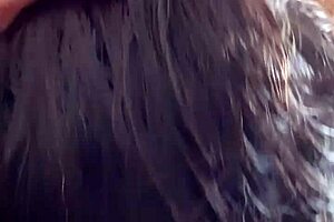 Mature woman in suggestive action