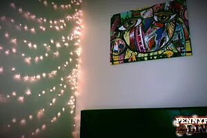 I love watching Penny Pax tease with BBC dildo