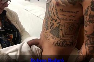 latina stepmom sees big cock in shower and fucks stepson