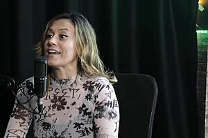 Angelica Morango Explores Body in Sheer Red Lingerie