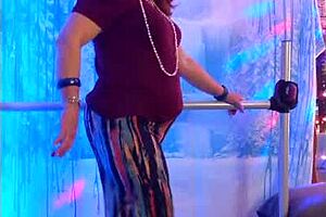 Hotwife Steffi Dances Crazy With Pants On Pussy!