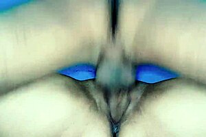 Skinny girl gets facial after gaping pussy from fat cock