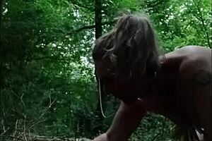 Look at this slave humiliated in the forest!
