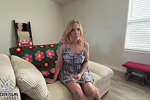 Casting My Stepmom - Jane Cane Shiny Cock Films!