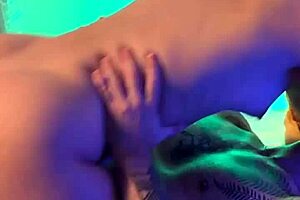 Mature guy having fun with young girlfriend.