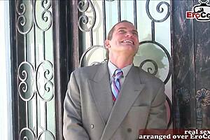 Thin brunette milf with perfect tits gets fucked hard in her pussy.