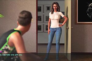 Жена и мачеха бегут трусцой в парке