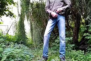 Fucked Mother-In-Law Doggy Style Outdoors With Cum On Ass?