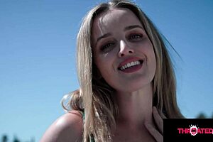 I throated the blonde milf and face fucked her hard.