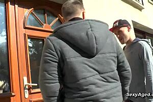 busty blonde mature woman gets double penetrated