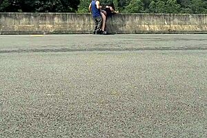 Is this hot chubby girl fucking in the street?