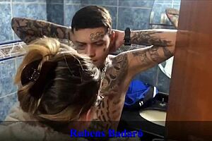 latina stepmom sees big cock in shower and fucks stepson