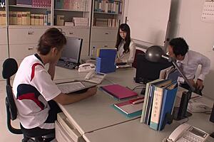 SEXY JAPANESE TEACHER YUI HATANO BANGS THE WHOLE CLASS IN A GROUP GANGBANG