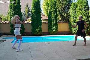 slutty larissa leite gets double anal from five cocks 😈