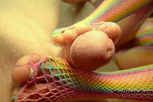 sexy babe gives footjob while playing with her pussy - amateur vanillaandcaramel