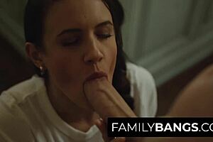 Familybangs com features stressed milf discovering her messy son-in-law as home disaster with Van Wylde and Penny Barber
