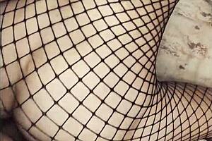 mature wife's ass in stockings trembles during pov assfucking 😏