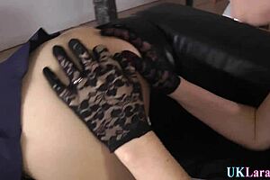 mature brit tastes lesbian teen 18+ in stockings heels uniform