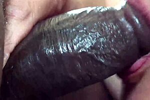 close up of a mature bbw wife getting a huge load on her big ass.