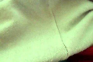 Does the amateur milf masturbate to orgasm in her bedroom pajamas?