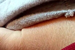 Does the amateur milf masturbate to orgasm in her bedroom pajamas?