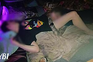 we had sex on a squeaky illuminated hotel bed with my wife