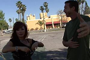 Sexy Vanessa, a Hairless MILF in Fishnets and Heels, Gets Her Asshole Gaped on Bed