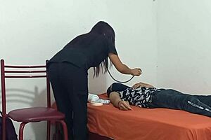 Nurse Flashes Big Juicy Tits in Hospital