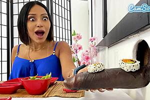 big tit lesbian milfs try sushi glory hole