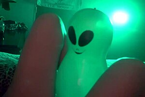 blonde pornstar encounters alien with monster cock