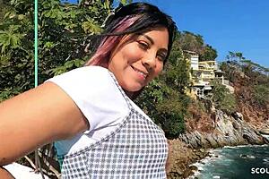 Natural Saggy Tits Latina Beach Suprised With Anal Sex By Old German Tourist At First Date