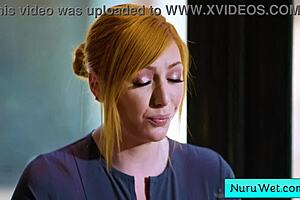 SEXY BIG TIT BLONDE MASSEUSE EXPLAINS NURU MASSAGE!