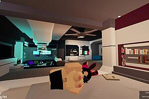 having a fun time playing roblox with friends