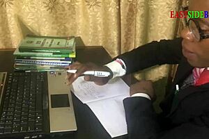 Mature Lecturer Insists On Fucking Chubby Student With Big Black Cock For Exam Pass.