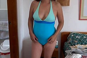 i couldn't resist any longer and on the beach i was fucked by my stepson he came inside me?