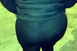 Madura Culona Con Leggins Transparentes En Hilo