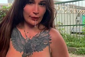 Intense Shock In The Parking Lot During A Skirt-Challenge Game At The Mall