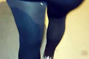 Madura Culona Con Leggins Transparentes En Hilo