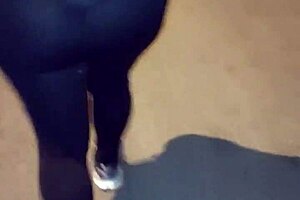 Madura Culona Con Leggins Transparentes En Hilo